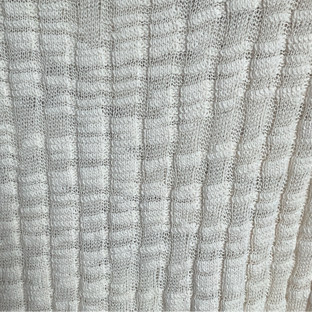 DISSH Cream Knit Maxi Dress. NWT. All Cotton. Left Side Slit. Fits as US8 - Picture 9 of 10
